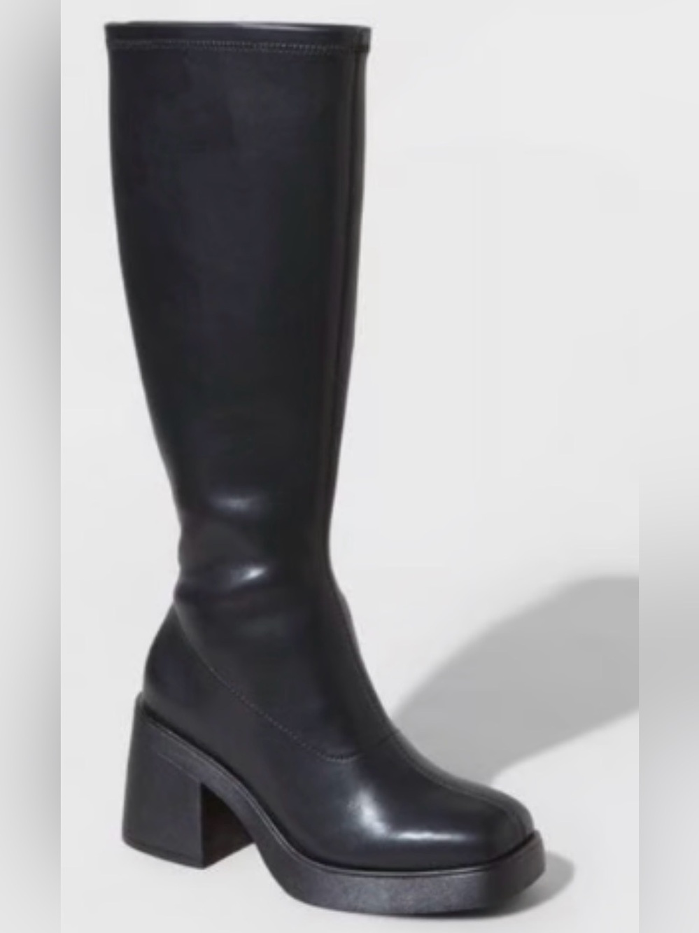 Target Black Knee-High Block Heel Boots